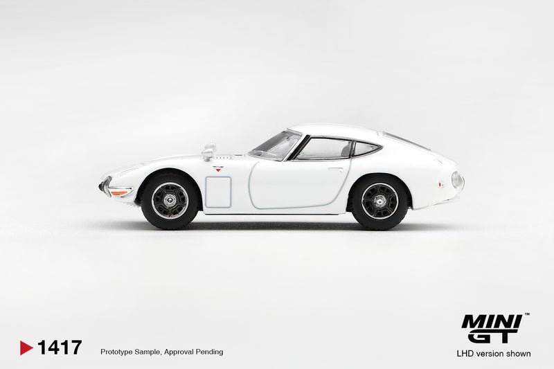 Laad de afbeelding in de Gallery-viewer, TOYOTA 2000GT PEGASUS WIT 1967 MINI GT 1:64
