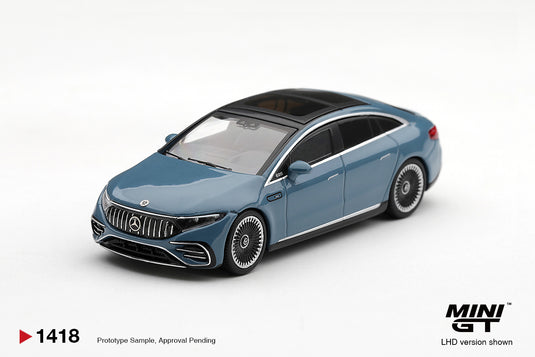 MERCEDES-BENZ EQS 53 NAUTIC BLEU 2021 MINI GT 1:64