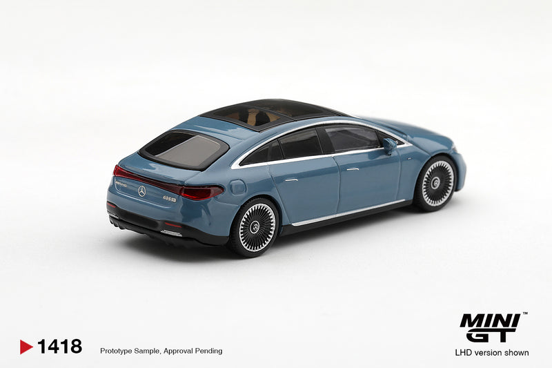 Chargez l'image dans la visionneuse de la galerie, MERCEDES-BENZ EQS 53 NAUTIC BLEU 2021 MINI GT 1:64

