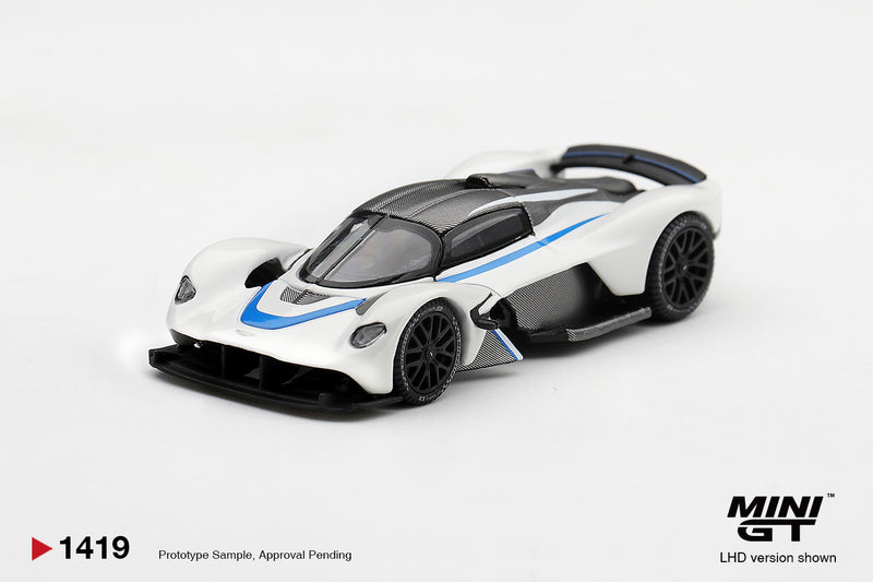 Load image into Gallery viewer, ASTON MARTIN VALKYRIE ESCAPING WHITE 2021 MINI GT 1:64
