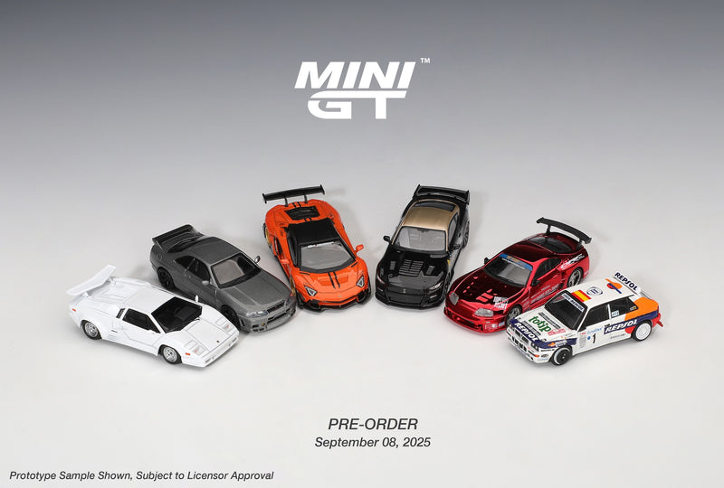 Load image into Gallery viewer, Lamborghini COUNTACH 25TH ANNIVERSARY WHITE 1989 (LHD) MINI GT 1:64
