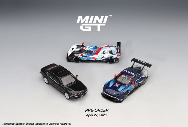 Load image into Gallery viewer, BMW 750IL (E38) BLACK SAPPHIRE 1999 MINI GT 1:64
