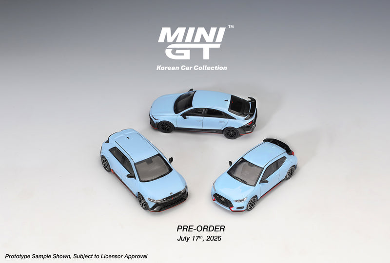 Chargez l'image dans la visionneuse de la galerie, HYUNDAI IONIQ 6 N PERFORMANCE BLEU MINI GT 1:64
