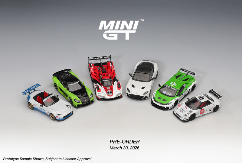 Laad de afbeelding in de Gallery-viewer, MAZDA AZ-1 LIBERTY WALK LB40 LB-HINOMARU 2025 (RHD) MINI GT 1:64
