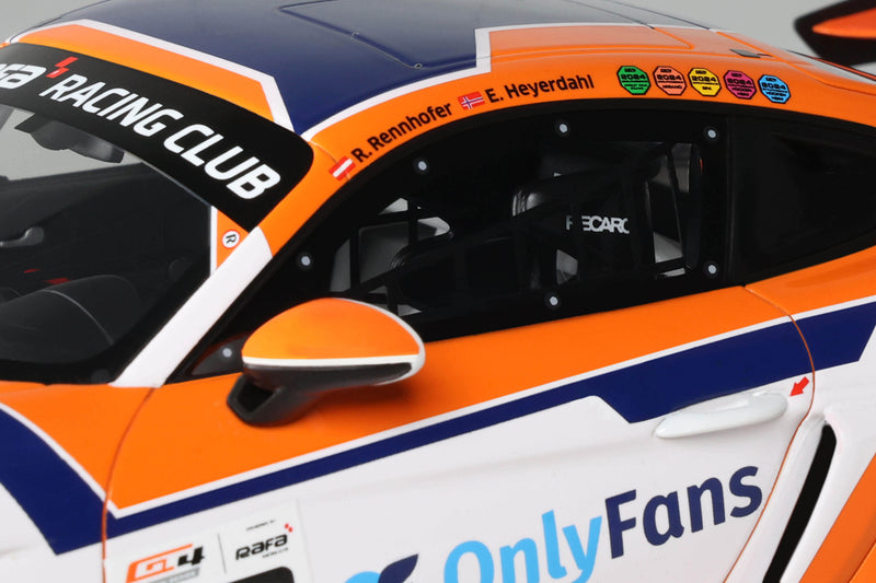 Chargez l'image dans la visionneuse de la galerie, PORSCHE 718 CAYMAN GT4 RS CLUBSPORT E. HEYERDAHL / N. MALOY GT4 EUROPEAN SERIES 2024 OTTOmobile 1:18

