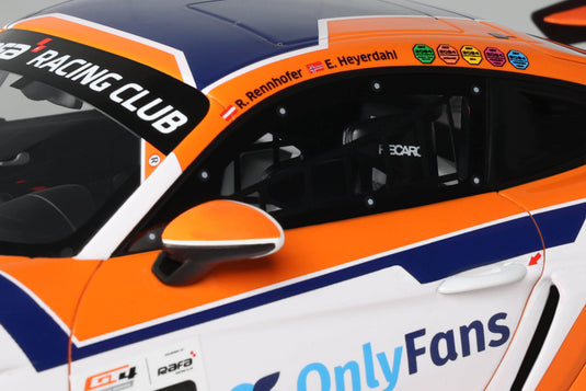 PORSCHE 718 CAYMAN GT4 RS CLUBSPORT E. HEYERDAHL / N. MALOY GT4 EUROPEAN SERIES 2024 OTTOmobile 1:18