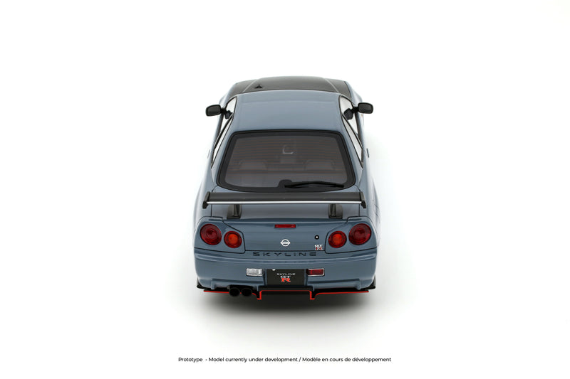 Chargez l'image dans la visionneuse de la galerie, NISSAN SKYLINE GT-R (BNR34) WITH BODY KIT GRIS 2025 OTTOmobile 1:18
