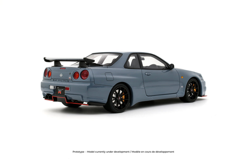 Chargez l'image dans la visionneuse de la galerie, NISSAN SKYLINE GT-R (BNR34) WITH BODY KIT GRIS 2025 OTTOmobile 1:18

