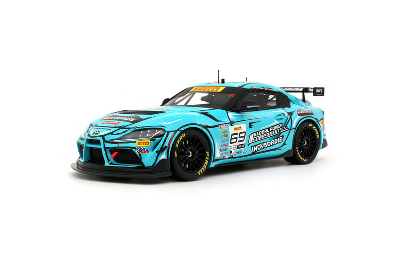 Chargez l'image dans la visionneuse de la galerie, TOYOTA GR SUPRA GT4 EVO 2 A. MCINTOSH / P. THOMPSON BLEU 2025 OTTOmobile 1:18
