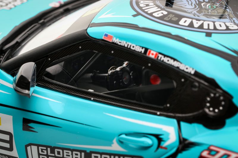 Chargez l'image dans la visionneuse de la galerie, TOYOTA GR SUPRA GT4 EVO 2 A. MCINTOSH / P. THOMPSON BLEU 2025 OTTOmobile 1:18
