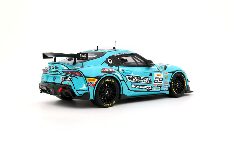 Chargez l'image dans la visionneuse de la galerie, TOYOTA GR SUPRA GT4 EVO 2 A. MCINTOSH / P. THOMPSON BLEU 2025 OTTOmobile 1:18
