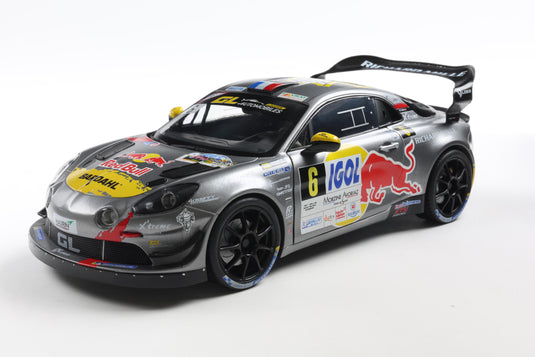 Renault ALPINE A110 RGT+ GREY #6 S.LOEB / L.GODEY RALLYE DU MONT BLANC 2024 SOLIDO 1:18