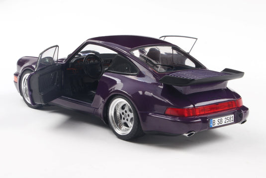 Porsche 911 (964) TURBO VIOLET BLUE METALLIC 1990 SOLIDO 1:18