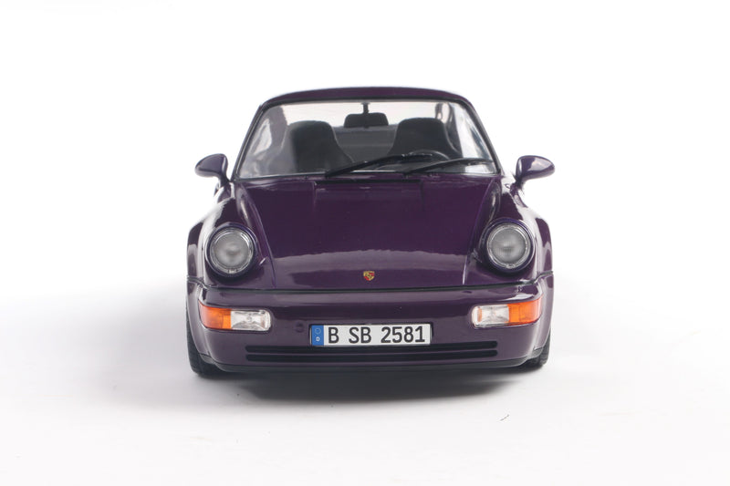 Load image into Gallery viewer, Porsche 911 (964) TURBO VIOLET BLUE METALLIC 1990 SOLIDO 1:18
