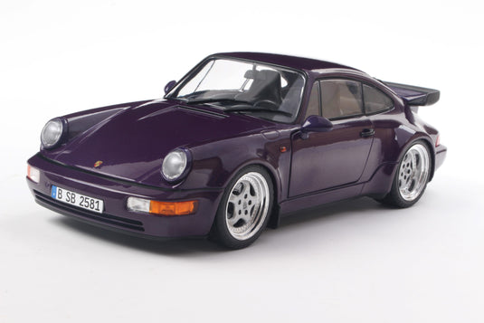 Porsche 911 (964) TURBO VIOLET BLUE METALLIC 1990 SOLIDO 1:18