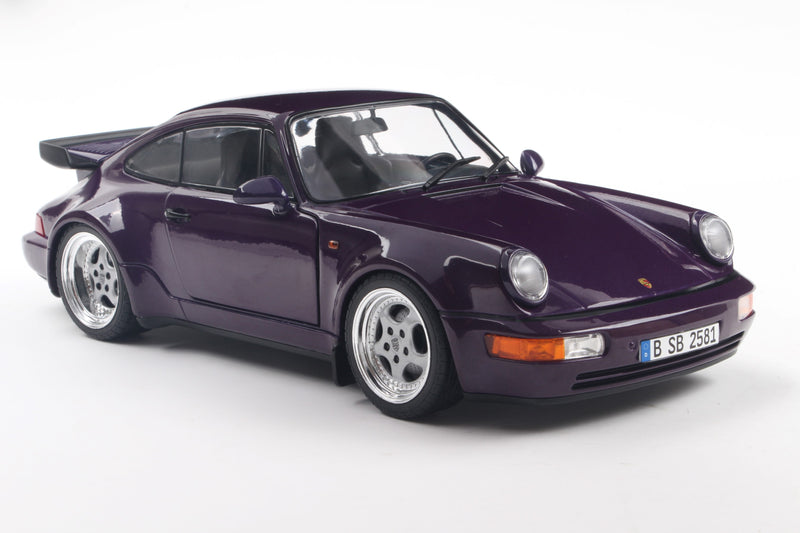 Load image into Gallery viewer, Porsche 911 (964) TURBO VIOLET BLUE METALLIC 1990 SOLIDO 1:18
