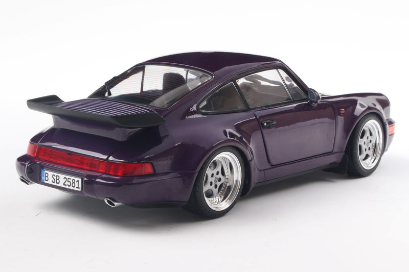 Load image into Gallery viewer, Porsche 911 (964) TURBO VIOLET BLUE METALLIC 1990 SOLIDO 1:18

