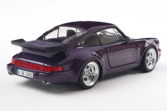 Porsche 911 (964) TURBO VIOLET BLUE METALLIC 1990 SOLIDO 1:18