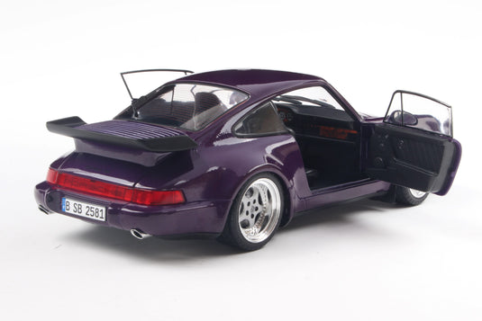 Porsche 911 (964) TURBO VIOLET BLUE METALLIC 1990 SOLIDO 1:18