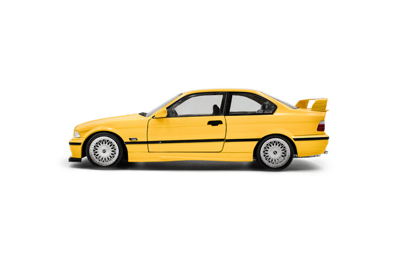 Laad de afbeelding in de Gallery-viewer, BMW M3 COUPE SOLIDO WORKS DAKAR GEEL 1991 SOLIDO 1:18
