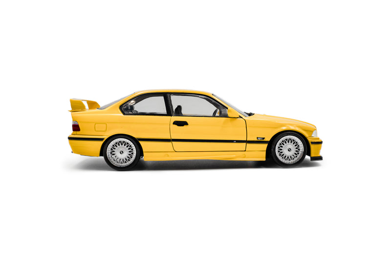 Laad de afbeelding in de Gallery-viewer, BMW M3 COUPE SOLIDO WORKS DAKAR GEEL 1991 SOLIDO 1:18
