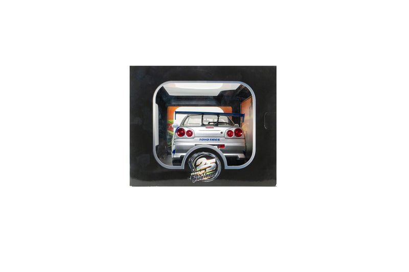Load image into Gallery viewer, NISSAN SKYLINE GT-R (BNR34) 2FAST2FURIOUS BRIAN SOLIDO 1:18
