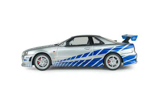NISSAN SKYLINE GT-R (BNR34) 2FAST2FURIOUS BRIAN SOLIDO 1:18