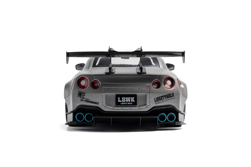 Load image into Gallery viewer, NISSAN GT-R (R35) W/ LIBERTY WALK BODY KIT 2.0 SILVER 2023 SOLIDO 1:18
