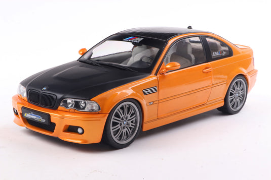 Bmw E46 M3 COUPE SOLIDO WORKS ORANGE 2000 SOLIDO 1:18