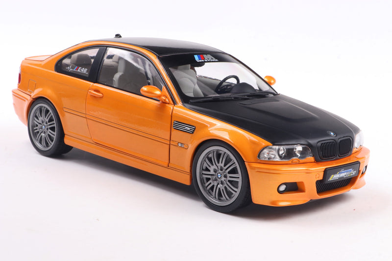 Load image into Gallery viewer, Bmw E46 M3 COUPE SOLIDO WORKS ORANGE 2000 SOLIDO 1:18
