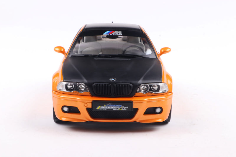 Load image into Gallery viewer, Bmw E46 M3 COUPE SOLIDO WORKS ORANGE 2000 SOLIDO 1:18
