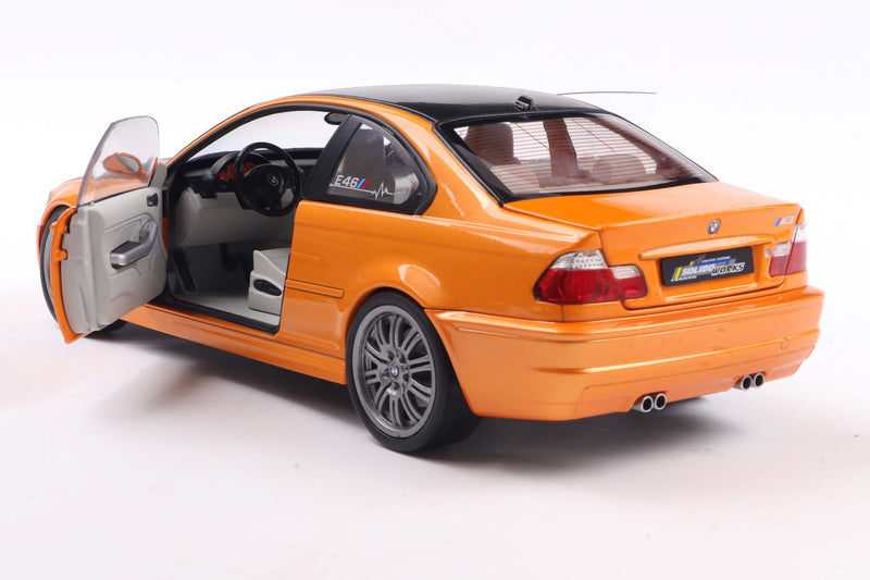 Load image into Gallery viewer, Bmw E46 M3 COUPE SOLIDO WORKS ORANGE 2000 SOLIDO 1:18
