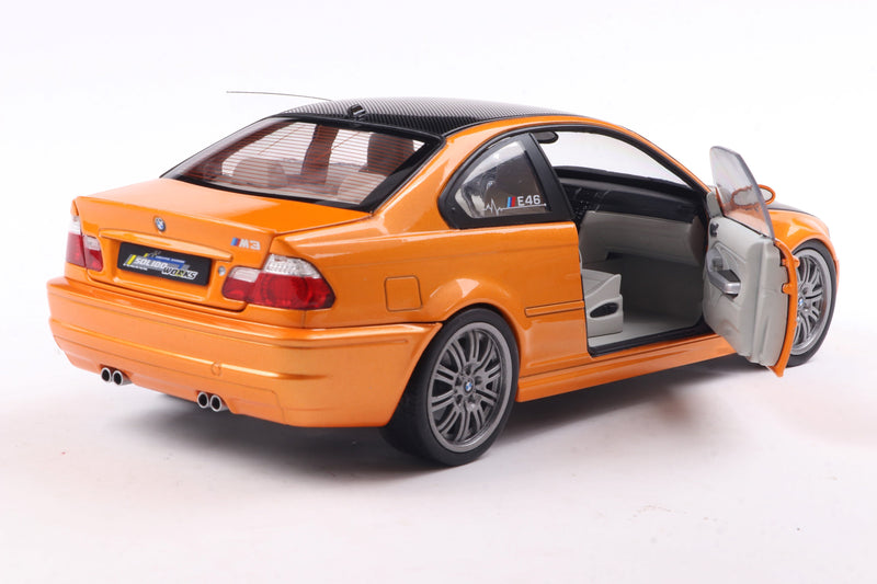 Load image into Gallery viewer, Bmw E46 M3 COUPE SOLIDO WORKS ORANGE 2000 SOLIDO 1:18
