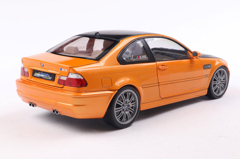 Load image into Gallery viewer, Bmw E46 M3 COUPE SOLIDO WORKS ORANGE 2000 SOLIDO 1:18
