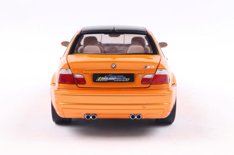 Load image into Gallery viewer, Bmw E46 M3 COUPE SOLIDO WORKS ORANGE 2000 SOLIDO 1:18
