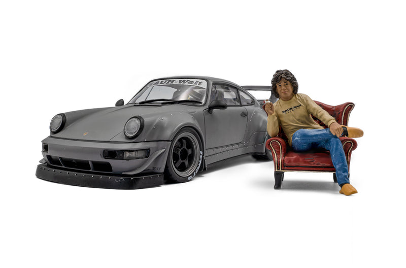 Load image into Gallery viewer, ‼️LIMITED EDITION‼️  Porsche RWB BODYKIT NARDO GREY 2024 + FIGURE SOLIDO 1:18
