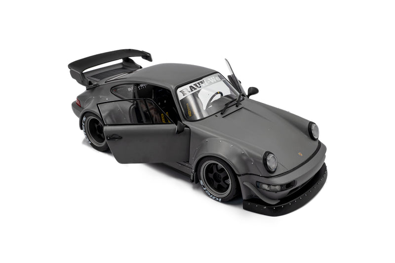 Load image into Gallery viewer, ‼️LIMITED EDITION‼️  Porsche RWB BODYKIT NARDO GREY 2024 + FIGURE SOLIDO 1:18
