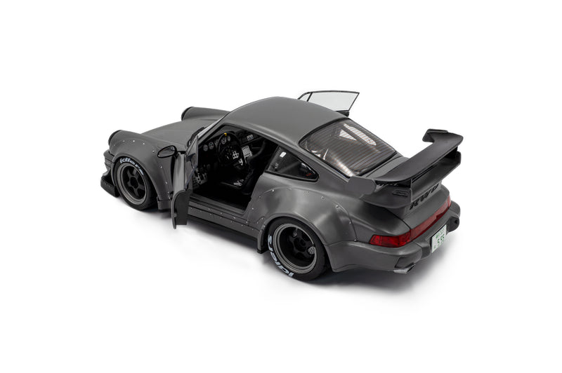 Load image into Gallery viewer, ‼️LIMITED EDITION‼️  Porsche RWB BODYKIT NARDO GREY 2024 + FIGURE SOLIDO 1:18
