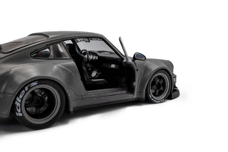 Load image into Gallery viewer, ‼️LIMITED EDITION‼️  Porsche RWB BODYKIT NARDO GREY 2024 + FIGURE SOLIDO 1:18
