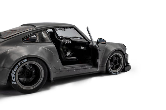 ‼️LIMITED EDITION‼️  Porsche RWB BODYKIT NARDO GREY 2024 + FIGURE SOLIDO 1:18