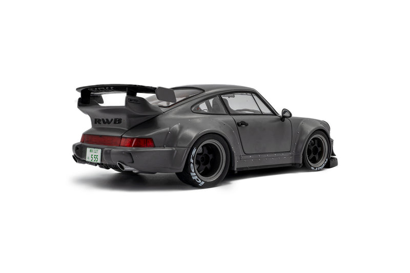 Load image into Gallery viewer, ‼️LIMITED EDITION‼️  Porsche RWB BODYKIT NARDO GREY 2024 + FIGURE SOLIDO 1:18
