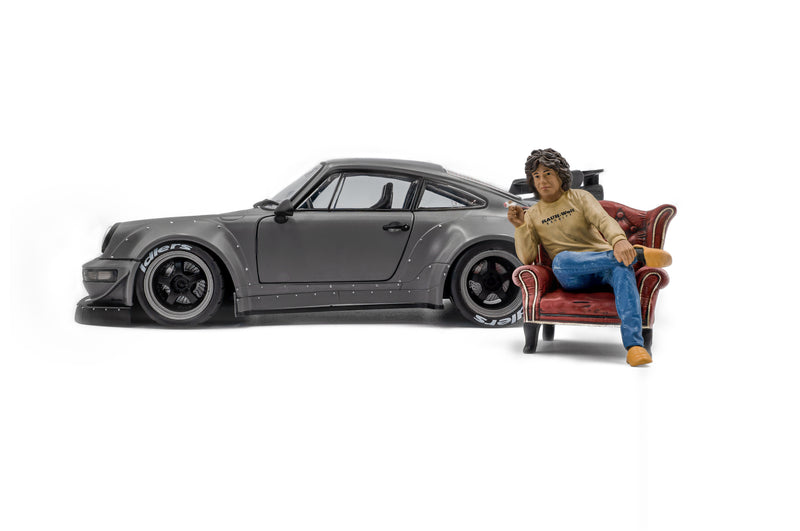 Load image into Gallery viewer, ‼️LIMITED EDITION‼️  Porsche RWB BODYKIT NARDO GREY 2024 + FIGURE SOLIDO 1:18
