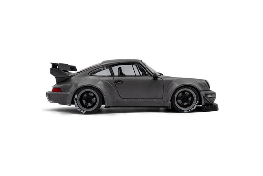 ‼️LIMITED EDITION‼️  Porsche RWB BODYKIT NARDO GREY 2024 + FIGURE SOLIDO 1:18