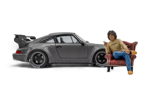 ‼️LIMITED EDITION‼️  Porsche RWB BODYKIT NARDO GREY 2024 + FIGURE SOLIDO 1:18