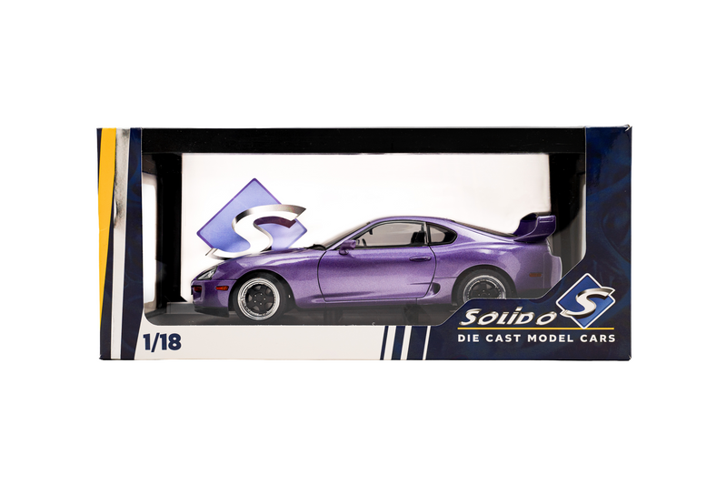 Laad de afbeelding in de Gallery-viewer, TOYOTA SUPRA MK4 (A80) SOLIDO WORKS PAARS 1993 SOLIDO 1:18
