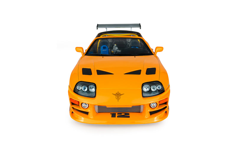 Laad de afbeelding in de Gallery-viewer, TOYOTA SUPRA MK4 (A80) FAST&amp;FURIOUS 1 BRIAN OPEN DAK 2001 SOLIDO 1:18
