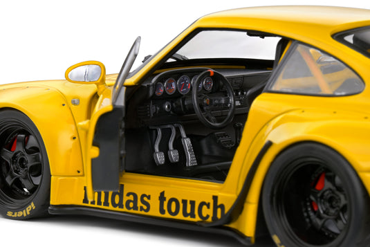 PORSCHE RWB BODYKIT MIDAS GEEL 2023 SOLIDO 1:18