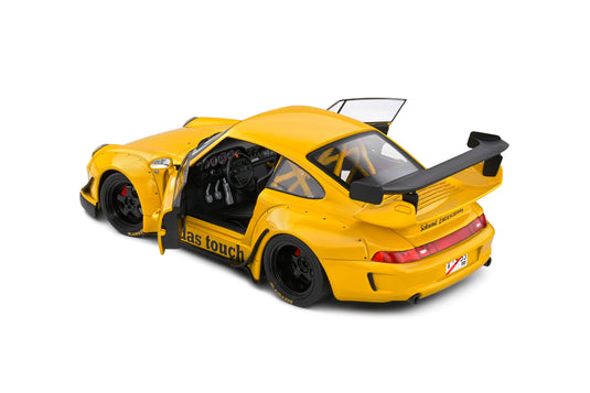 PORSCHE RWB BODYKIT MIDAS GEEL 2023 SOLIDO 1:18