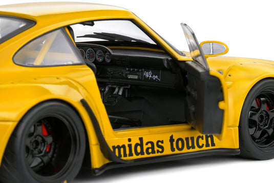 PORSCHE RWB BODYKIT MIDAS GEEL 2023 SOLIDO 1:18