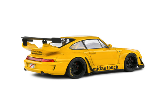 PORSCHE RWB BODYKIT MIDAS GEEL 2023 SOLIDO 1:18